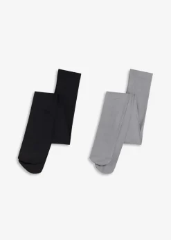 bonprix Wäsche·Socken & Strumpfhosen|Socken & Strumpfhosen^Strumpfhose 80den (2er Pack) schwarz/grau