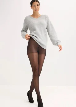 bonprix Nachhaltigere Materialien|Socken & Strumpfhosen^Strumpfhose 30den mit recyceltem Polyamid schwarz
