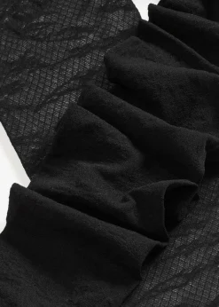 bonprix Wäsche·Socken & Strumpfhosen|Socken & Strumpfhosen^Strumpfhose mit floralem Netzmuster schwarz