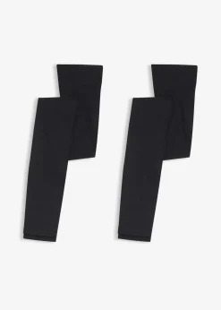 bonprix Wäsche·Socken & Strumpfhosen|Bekleidung·Kleider^Strumpfleggings mit Komfortbund 50 DEN (2er-Pack) schwarz
