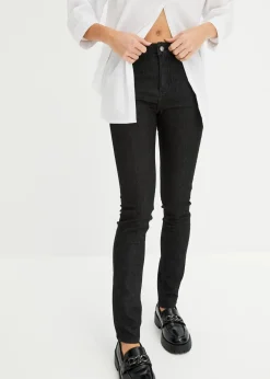 bonprix Bekleidung·Shirts & Tops|Jeans^Super-Stretch-Jeans aus leichtem Material schwarz denim
