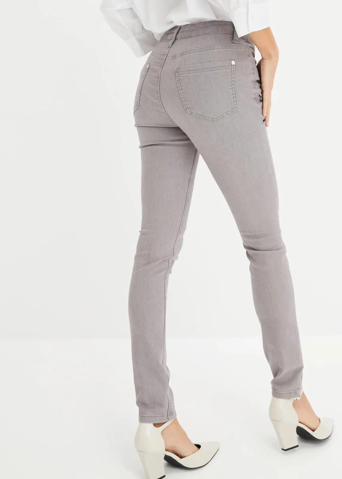 bonprix Jeans|Bekleidung·Shirts & Tops^Super-Stretch-Jeans aus leichtem Material grau denim