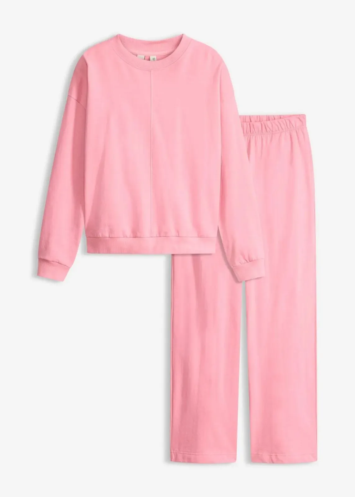 bonprix Wäsche·Homewear|Wäsche·Nachtwäsche^Sweat Hausanzug mit Biesen rauchorchidee