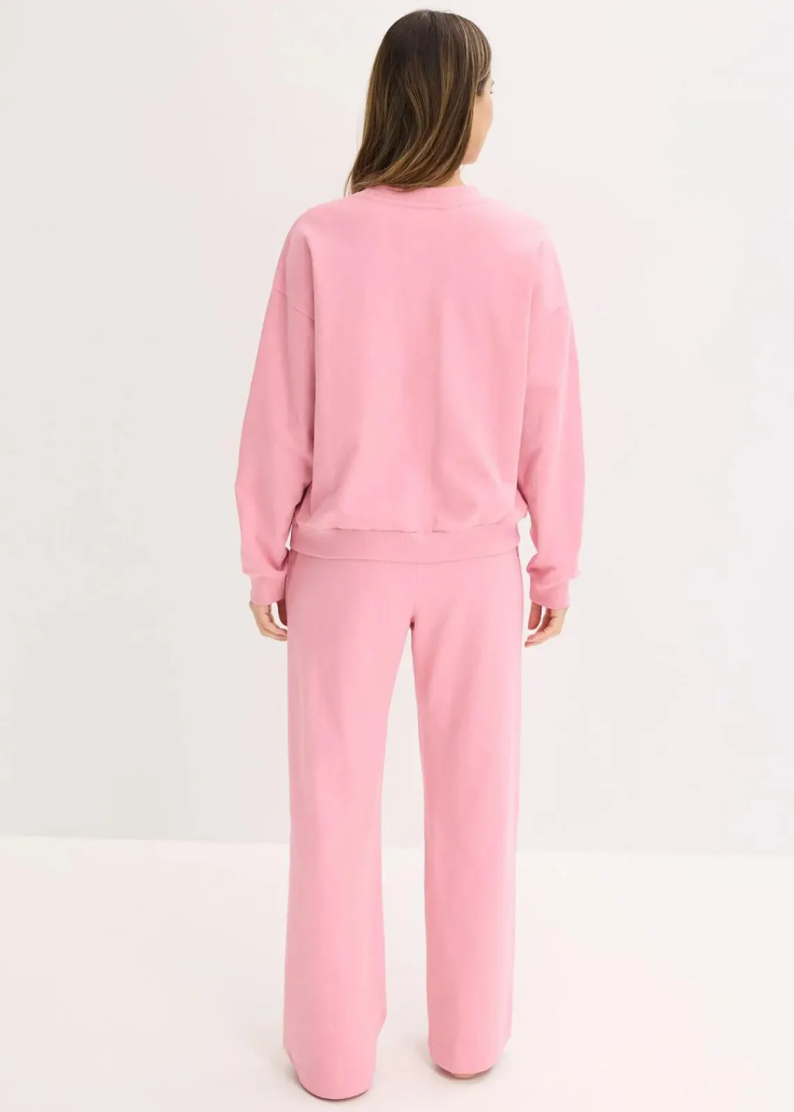 bonprix Wäsche·Homewear|Wäsche·Nachtwäsche^Sweat Hausanzug mit Biesen rauchorchidee