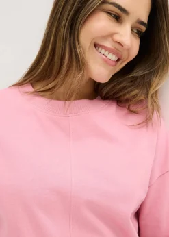 bonprix Wäsche·Homewear|Wäsche·Nachtwäsche^Sweat Hausanzug mit Biesen rauchorchidee