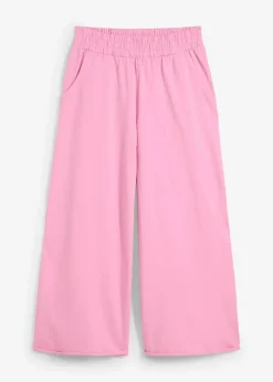 bonprix Hosen|Sweat^Sweathose aus Bio-Baumwolle, 7/8 Länge blütenpink