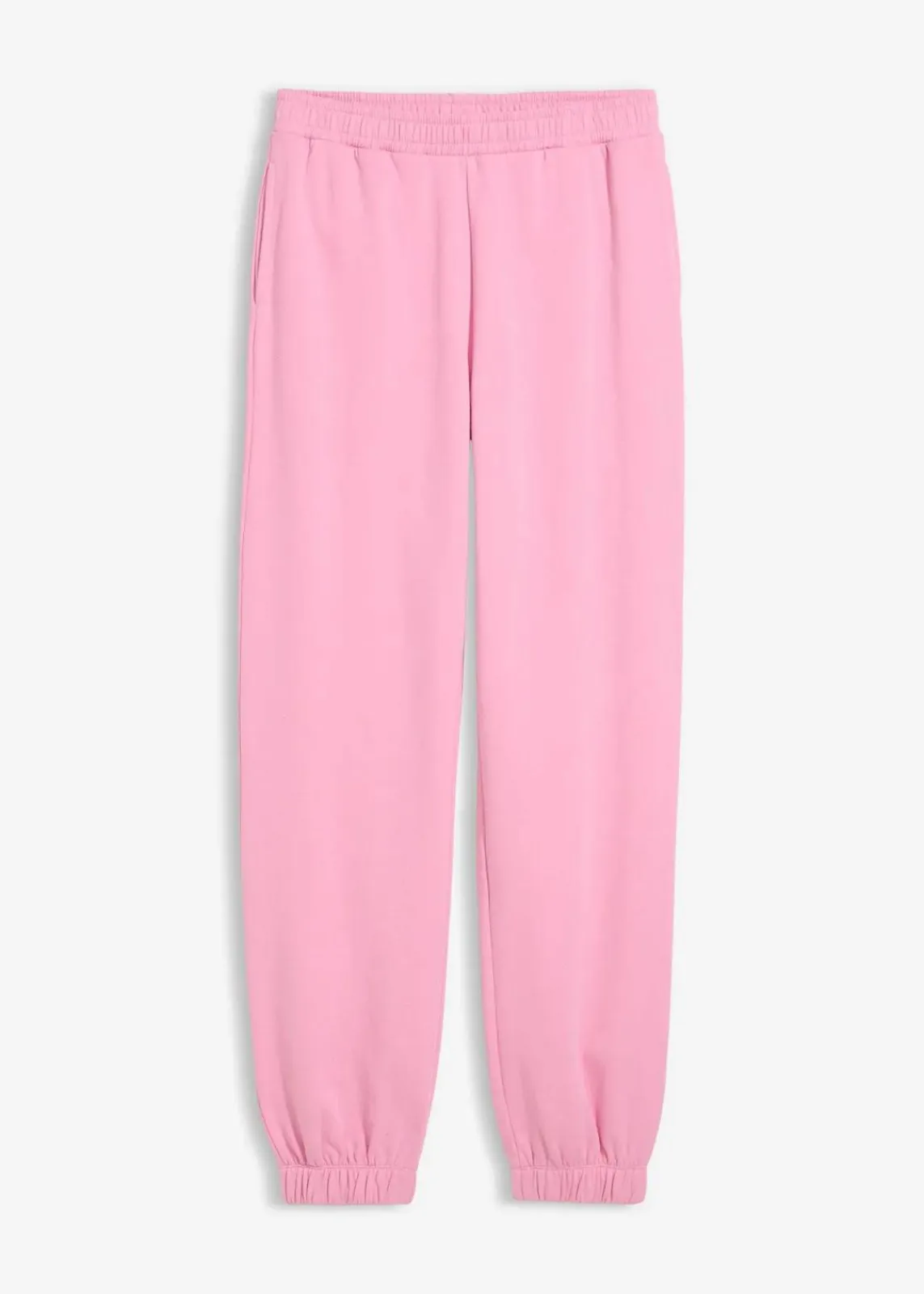 bonprix Hosen|Sweat^Sweathose aus reiner Baumwolle rosa