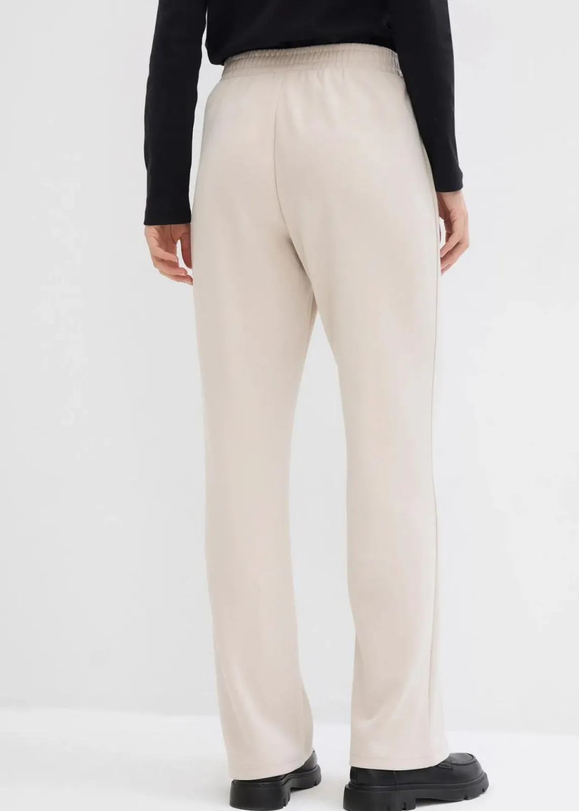 bonprix Hosen|Sweat^Sweathose aus softem Viskose-Mix steingrau