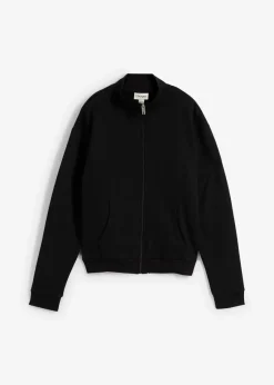 bonprix Nachhaltigere Materialien|Sweat^Sweatjacke aus reiner Bio-Baumwolle schwarz