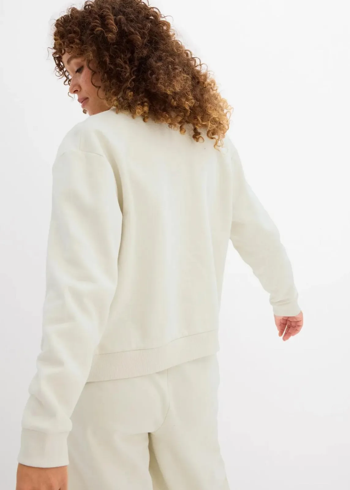bonprix Bekleidung·Röcke|Bekleidung·Blusen & Tuniken^Sweatjacke aus reiner Bio-Baumwolle silbergrün