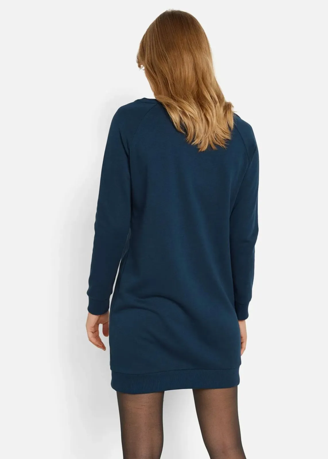 bonprix Kleider|Sweat^Sweatkleid dunkelblau