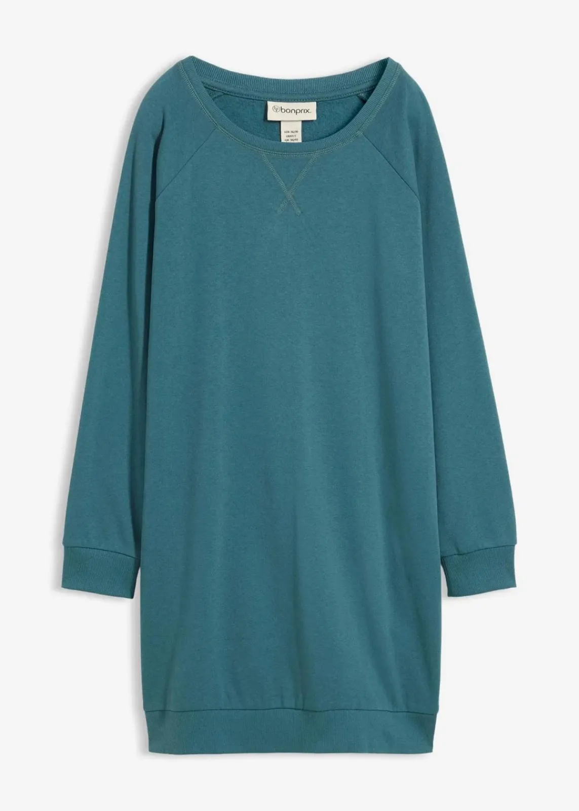 bonprix Kleider|Sweat^Sweatkleid pfeffergrün