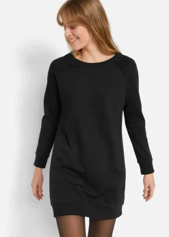 bonprix Bekleidung·Röcke|Bekleidung·Blusen & Tuniken^Sweatkleid schwarz