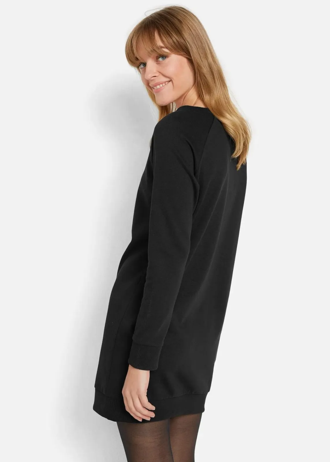 bonprix Bekleidung·Röcke|Bekleidung·Blusen & Tuniken^Sweatkleid schwarz