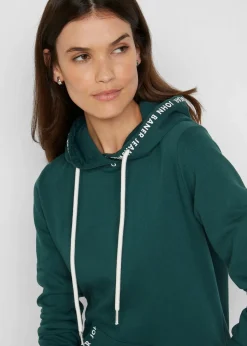bonprix Bekleidung·Blusen & Tuniken|Bekleidung·Pullover & Strickjacken^Sweatkleid petrolgrün