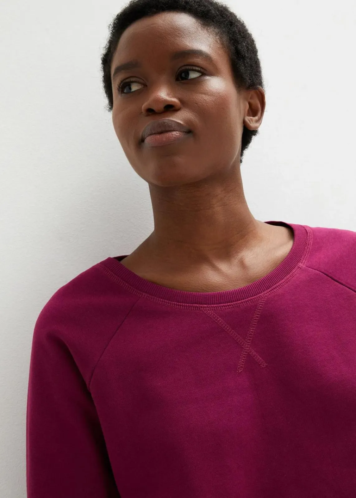bonprix Kleider|Sweat^Sweatkleid beere
