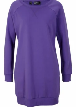 bonprix Kleider|Sweat^Sweatkleid hyazinthenlila
