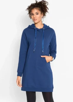 bonprix Kleider|Sweat^Sweatkleid mit Bio-Baumwolle mitternachtsblau