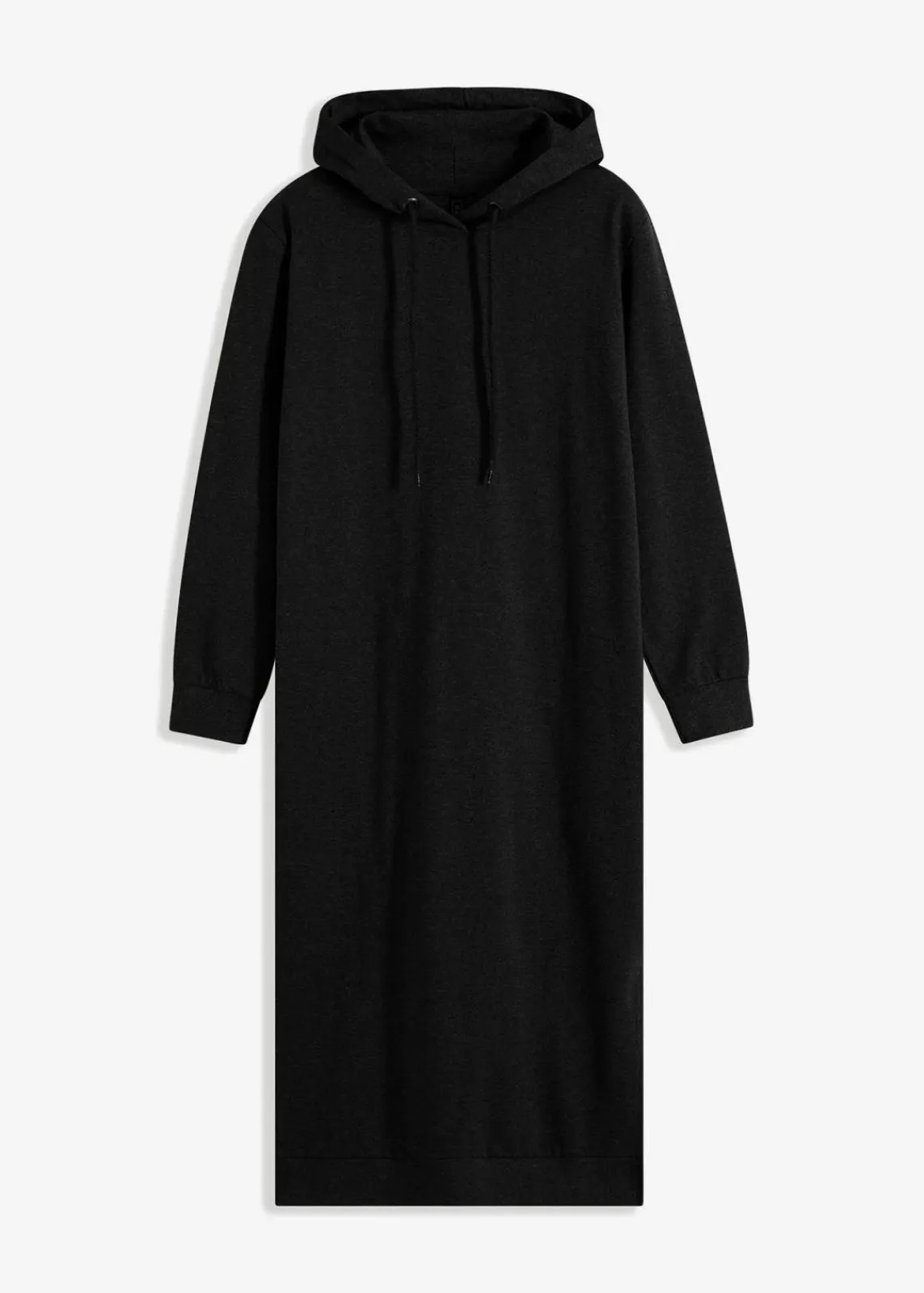 bonprix Basics|Sweat^Sweatkleid mit Kapuze schwarz