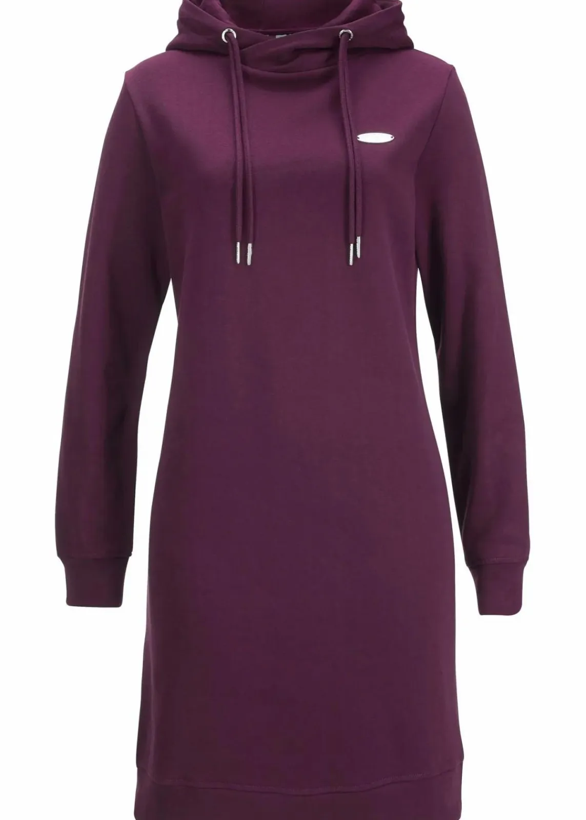 bonprix Bekleidung·Blusen & Tuniken|Bekleidung·Pullover & Strickjacken^Sweatkleid mit Kapuze holunderbeere