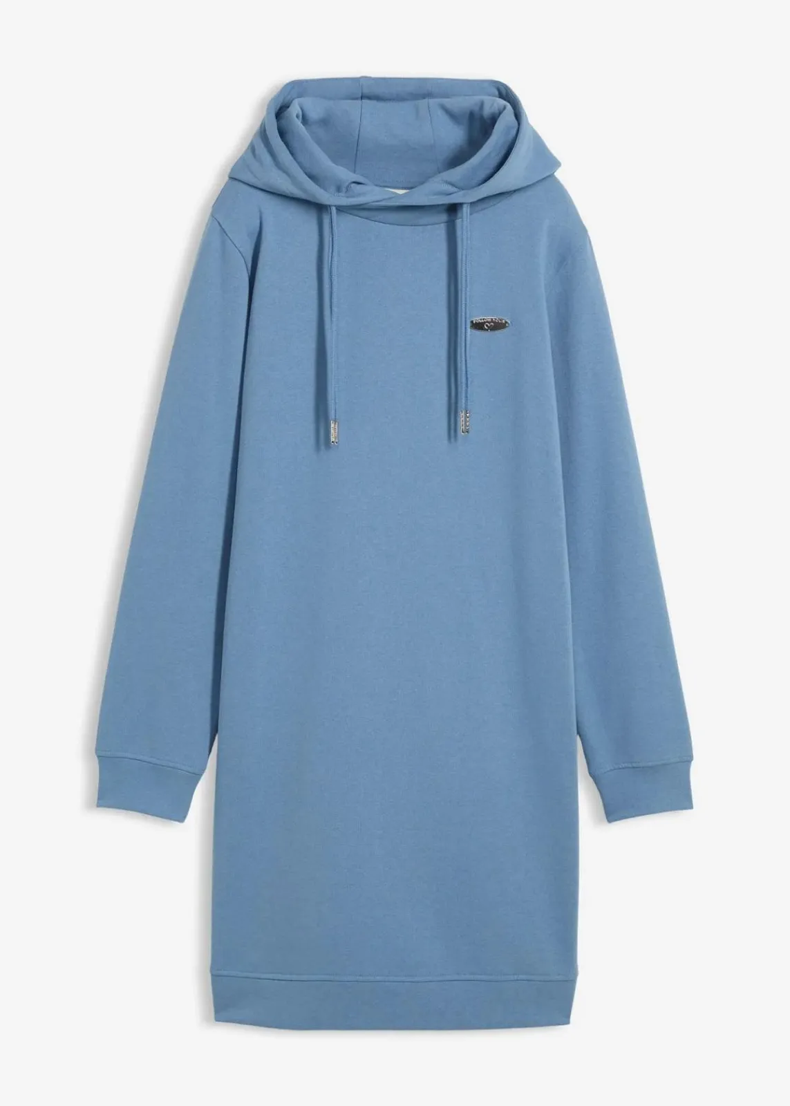 bonprix Kleider|Sweat^Sweatkleid mit Kapuze wellenblau