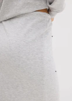 bonprix Zweiteiler & Sets|Röcke^Sweatrock mit Nieten hellgrau meliert