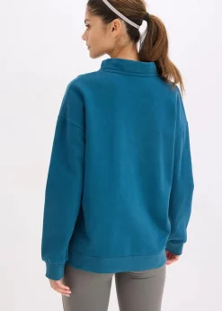 bonprix Bekleidung·Röcke|Bekleidung·Blusen & Tuniken^Sweatshirt aus reiner Bio-Baumwolle blaupetrol