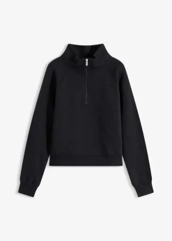 bonprix Sweat|Basics^Sweatshirt aus reiner Bio-Baumwolle schwarz