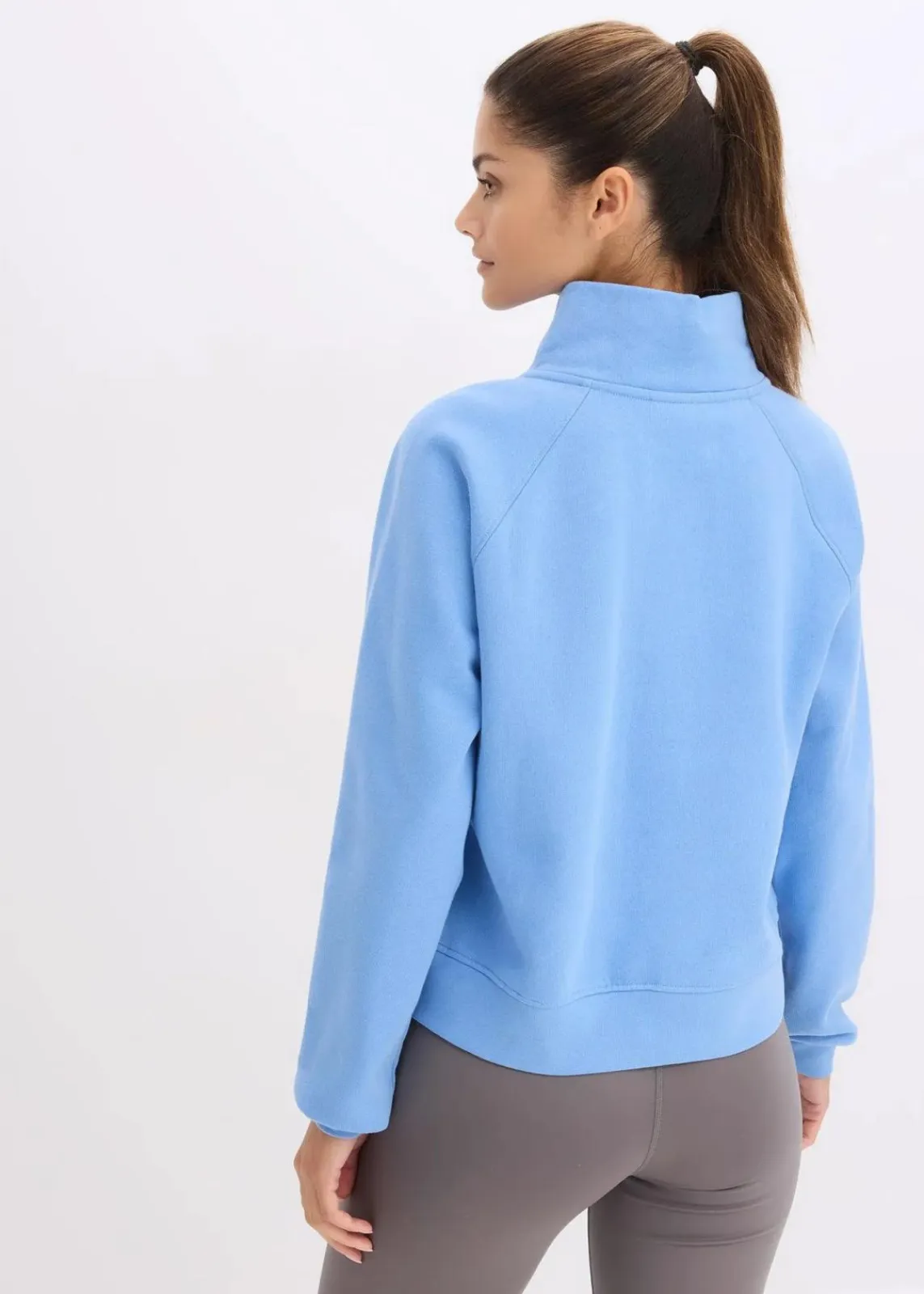 bonprix Bekleidung·Röcke|Bekleidung·Blusen & Tuniken^Sweatshirt aus reiner Bio-Baumwolle mittelblau