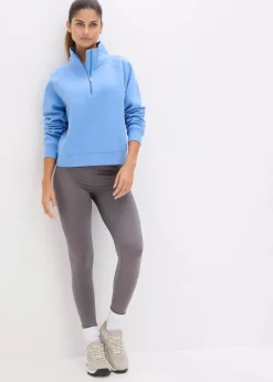 bonprix Bekleidung·Röcke|Bekleidung·Blusen & Tuniken^Sweatshirt aus reiner Bio-Baumwolle mittelblau