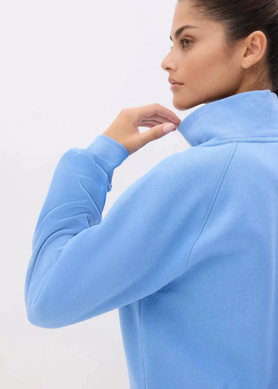 bonprix Bekleidung·Röcke|Bekleidung·Blusen & Tuniken^Sweatshirt aus reiner Bio-Baumwolle mittelblau