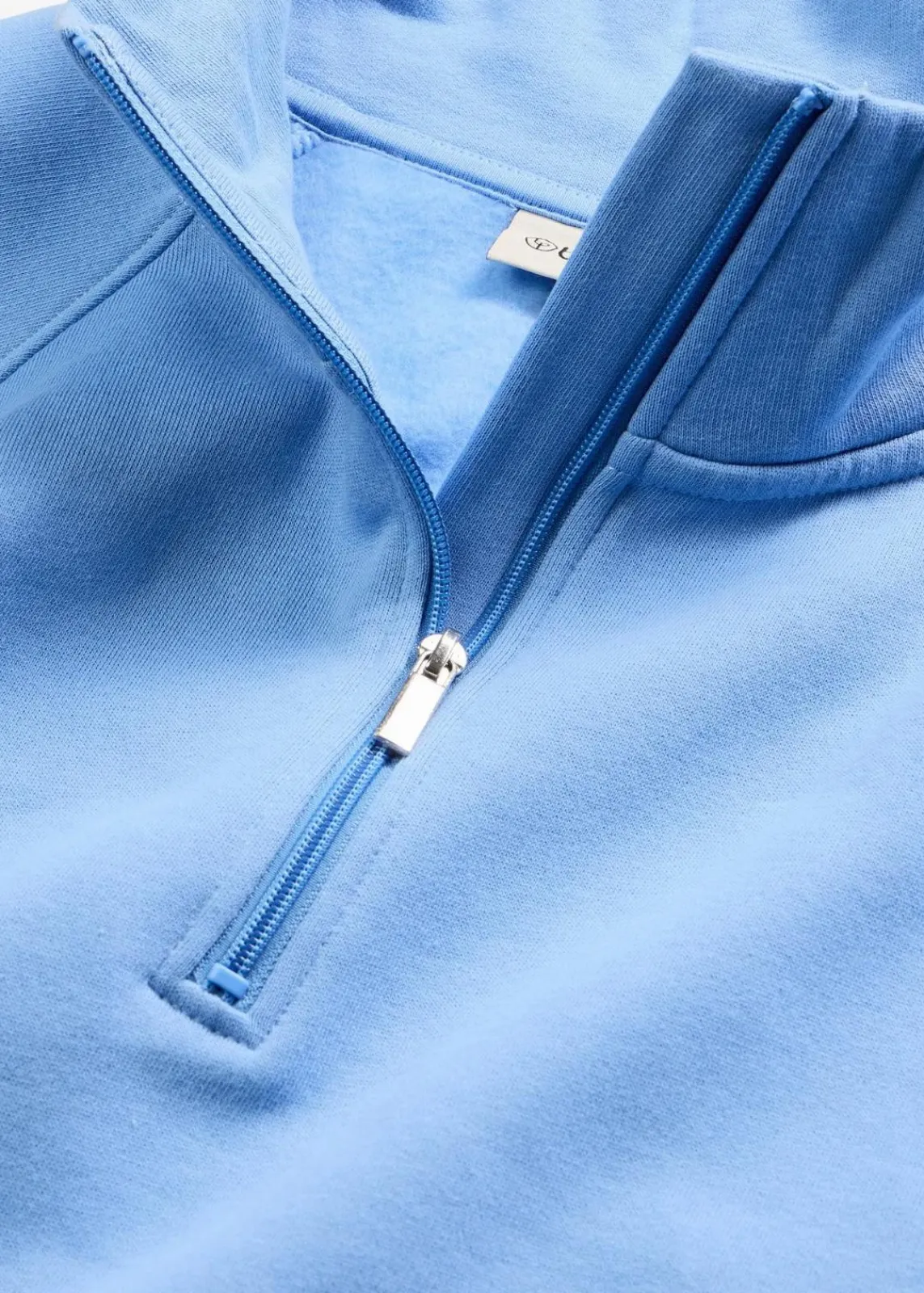bonprix Bekleidung·Röcke|Bekleidung·Blusen & Tuniken^Sweatshirt aus reiner Bio-Baumwolle mittelblau