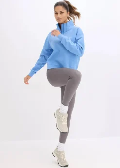 bonprix Bekleidung·Röcke|Bekleidung·Blusen & Tuniken^Sweatshirt aus reiner Bio-Baumwolle mittelblau