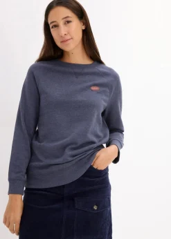 bonprix Bekleidung·Blusen & Tuniken|Sweat^Sweatshirt (2er Pack) anthrazit meliert+dunkelblau