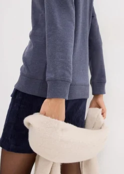 bonprix Bekleidung·Blusen & Tuniken|Sweat^Sweatshirt (2er Pack) anthrazit meliert+dunkelblau