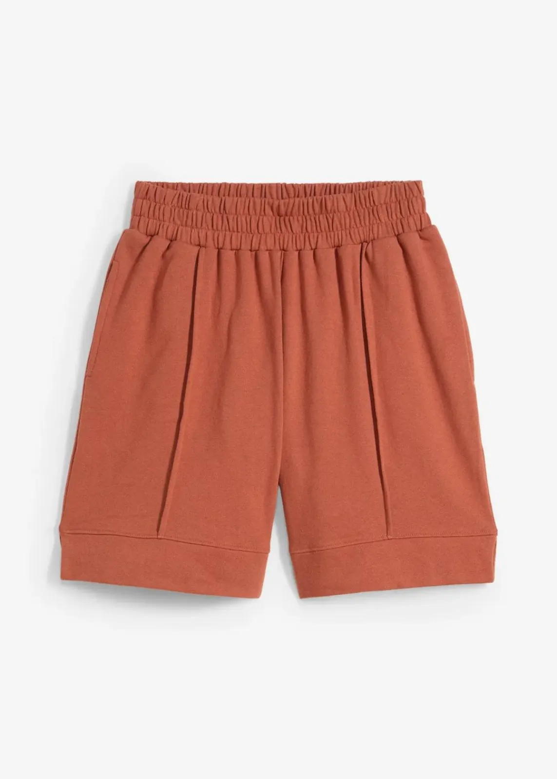 bonprix Hosen|Sweat^Sweat-Shorts aus Baumwoll-Mix cognac