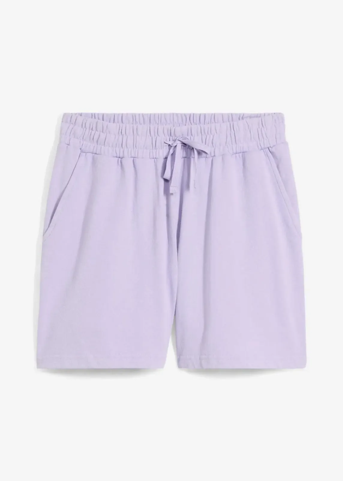 bonprix Nachhaltigere Materialien|Hosen^Sweat-Shorts aus reiner Baumwolle hellviolett