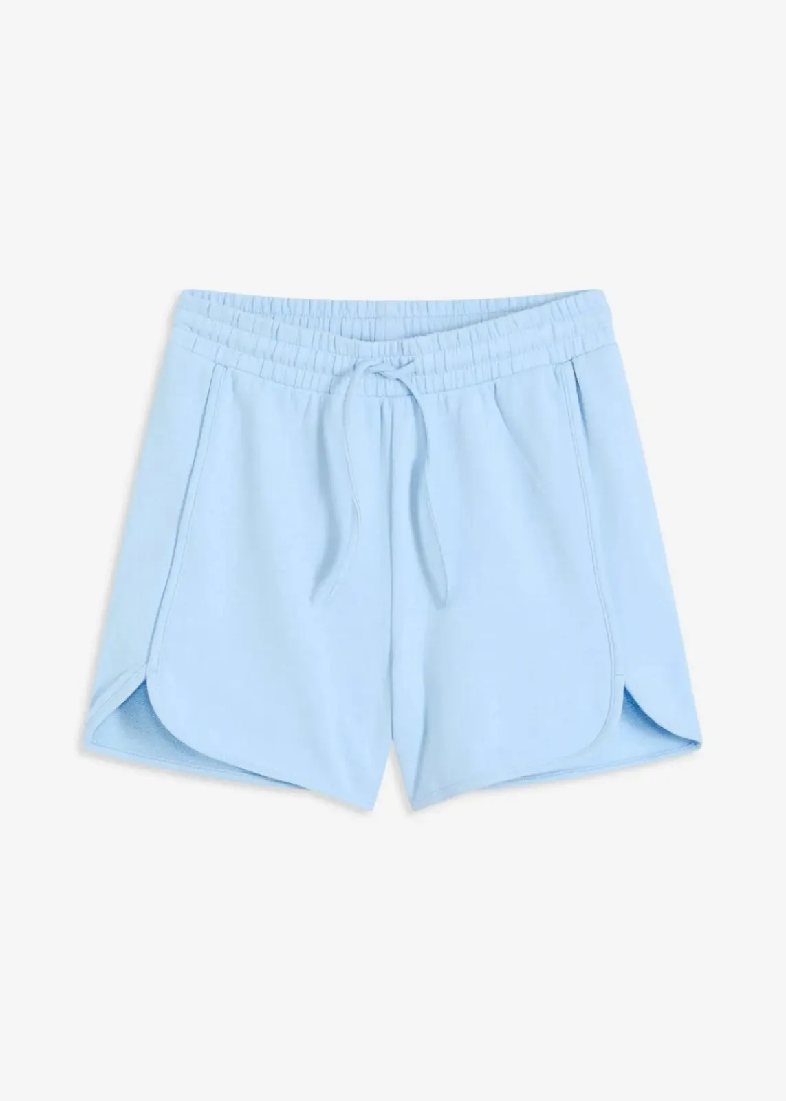 bonprix Bekleidung·Outdoorbekleidung|Bekleidung·Blusen & Tuniken^Sweat-Shorts aus reiner Bio-Baumwolle hellblau