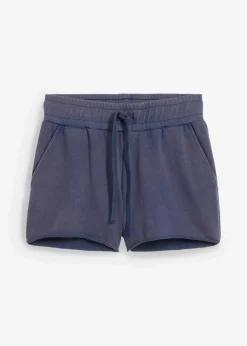 bonprix Bekleidung·Outdoorbekleidung|Bekleidung·Blusen & Tuniken^Sweat-Shorts aus weichem Baumwoll-Mix tiefblau washed