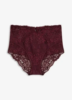 bonprix Wäsche·Dessous|Wäsche·Höschen^Taillenpanty aus zarter Spitze weinrot