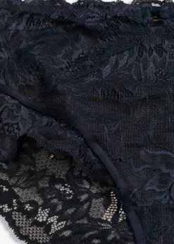 bonprix Höschen|Dessous^Taillenpanty aus zarter Spitze intensivblau