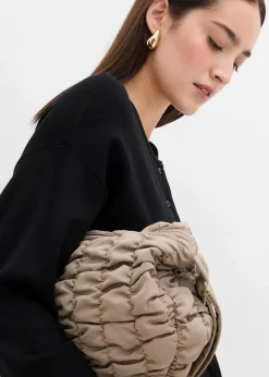 bonprix Bekleidung·Umstandsmode|Strickmode^Taillierte Strickjacke aus Viskose-Mix schwarz