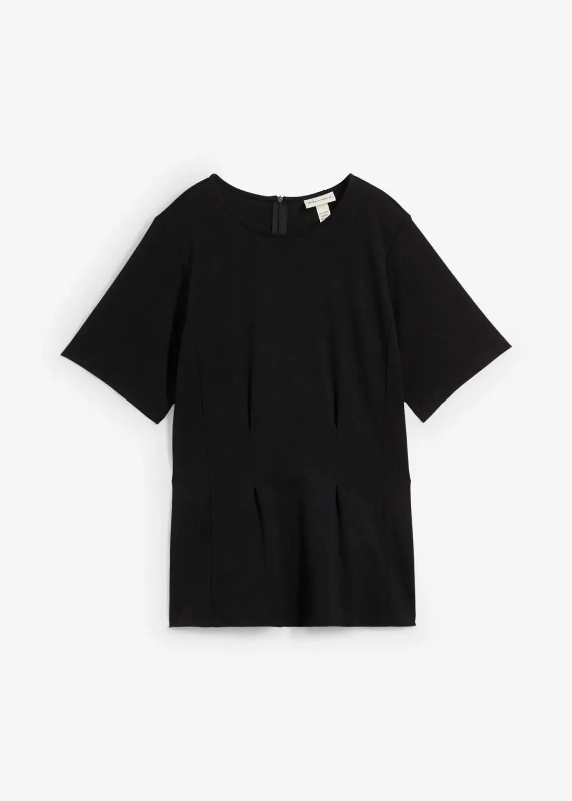 bonprix Shirts & Tops^Tailliertes Shirt aus bequemen Punto di Roma schwarz
