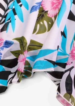bonprix Nachhaltigere Materialien|Tankinis^Tankini mit bedruckter Netzware (2-tlg.Set) weiß floral