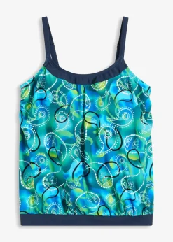 bonprix Nachhaltigere Materialien|Mix & Match^Tankini Oberteil blau bedruckt