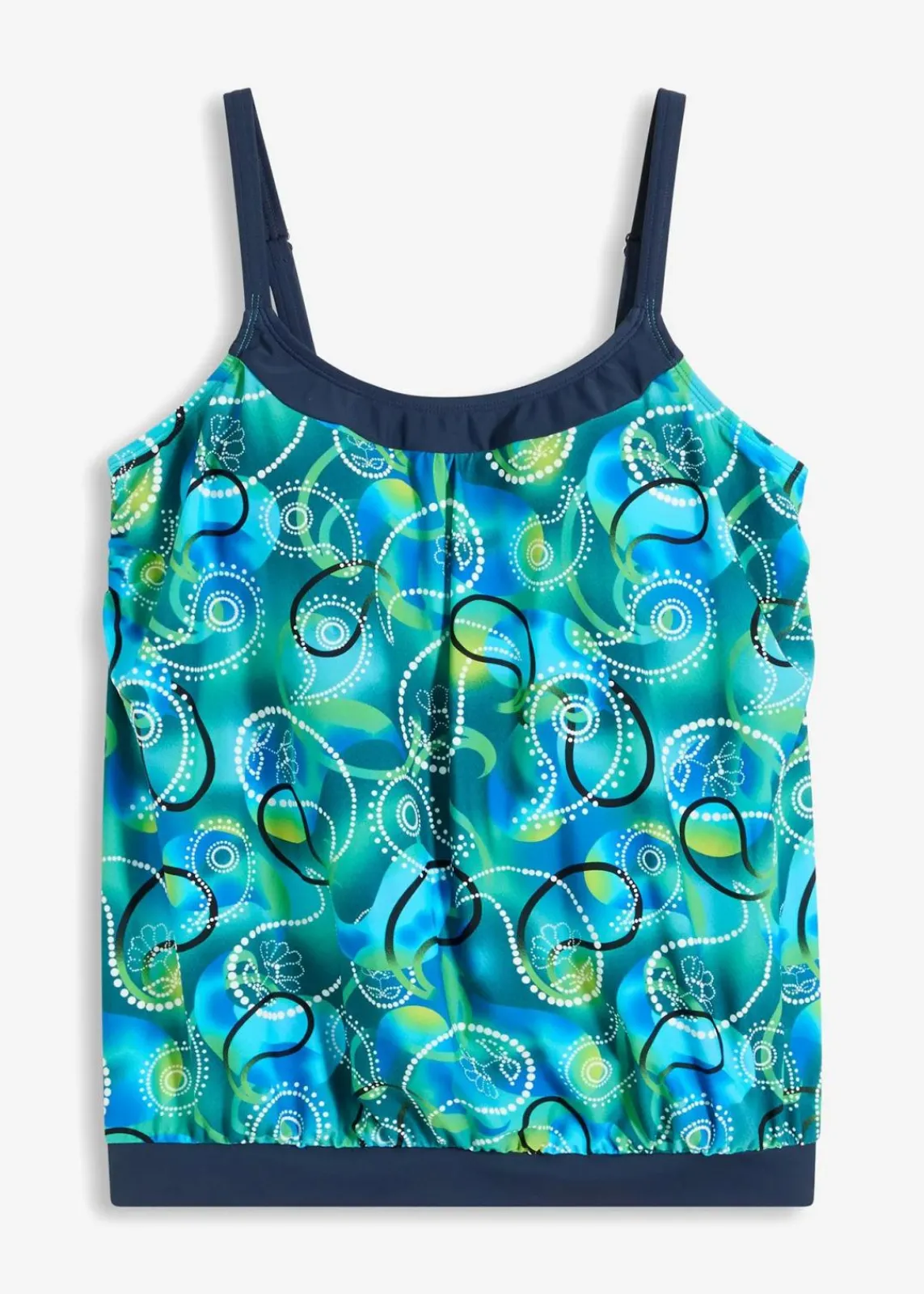 bonprix Nachhaltigere Materialien|Mix & Match^Tankini Oberteil blau bedruckt