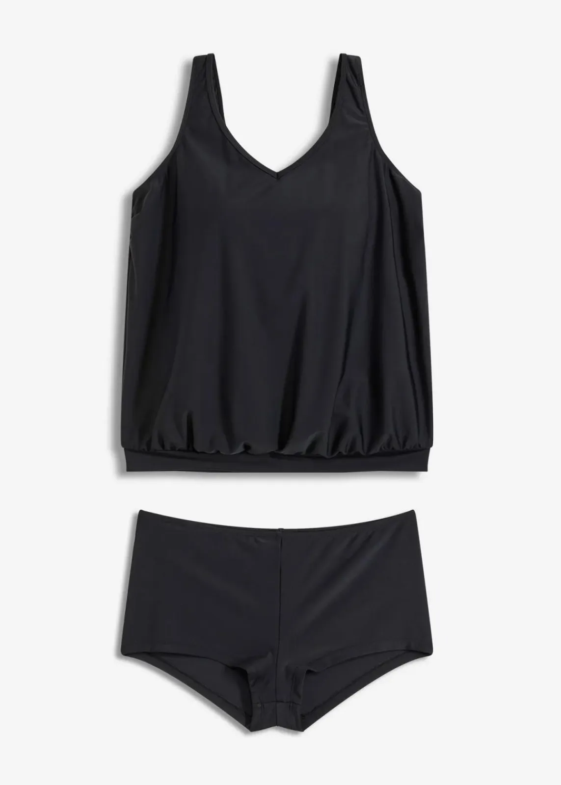 bonprix Nachhaltigere Materialien|Bademode·Tankinis^Tankini schnelltrocknend (2-tlg. Set) schwarz