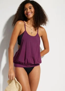bonprix Nachhaltigere Materialien|Tankinis^Tankini (2-tlg.Set) beere/schwarz