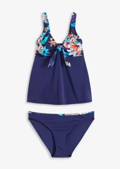 bonprix Tankinis|Bademode·Tankinis^Tankini (2-tlg.Set) blau floral