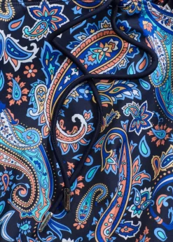 bonprix Nachhaltigere Materialien|Tankinis^Tankini (2-tlg.Set) mit kleiner Schnürung dunkelblau paisley